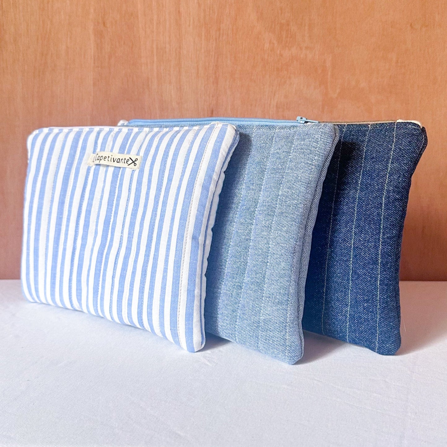 Trousse plate matelassée