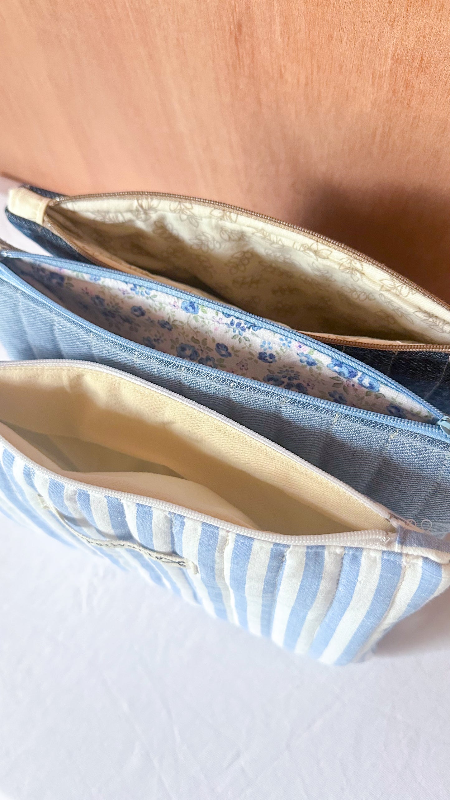 Trousse plate matelassée