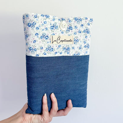Chaussette à livre - Protection matelassée en jean upcyclé